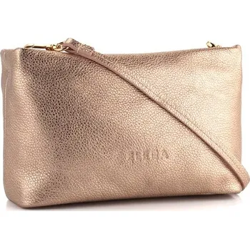 Kabelka Elega mini kabelka metalická růžovozlatá/zlaté kování 69790 | P682519