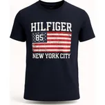 Tommy Hilfiger Pánské Tričko s Krátkým Rukávem Flag Core Navy Blue