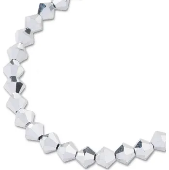 Dětské navlékací korálky Preciosa MC perle Rondelle 4 mm Crystal Labrador 2×