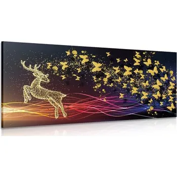 Obraz Dovido Obraz nádherný jelen s motýly