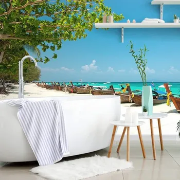 Fototapeta Dovido Samolepící fototapeta písečná pláž na ostrově Bamboo