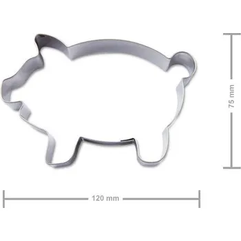 Dámské ponožky Vykrajovátko prasátko 120x75mm