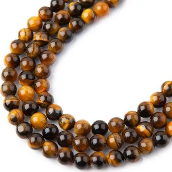 Dětské navlékací korálky Korálky z minerálu Tygří oko A 4 mm