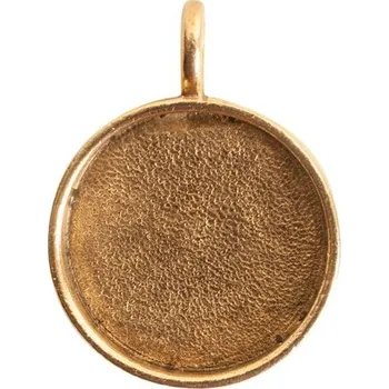 Přívěsek Nunn Design přívěsek s lůžkem kruh 30x22 mm pozlacený