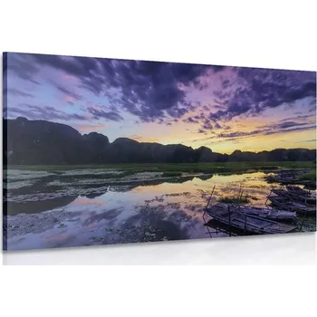 Obraz Dovido Obraz romantický západ slunce v horách