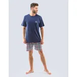 Pánské pyžamo krátké - lékořice mahagon - XXL