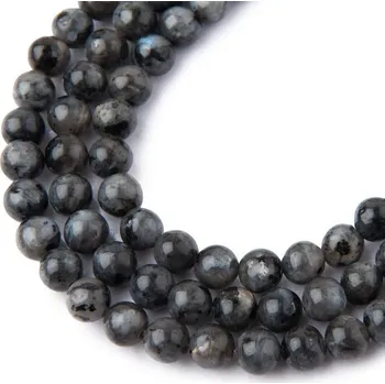 Korálek Korálky z minerálu Larvikit 6 mm