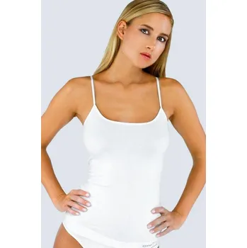 Dámská košilka prodloužená bezešvá Bamboo PureLine 08016P - bílá - L/XL