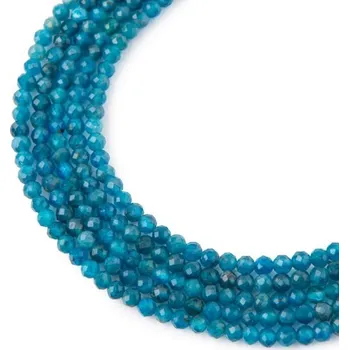 Dětské navlékací korálky Korálky z minerálu Apatit AAA 3 mm broušené