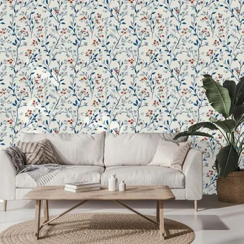 Tapeta Dovido Tapeta jemné květiny na bílém pozadí