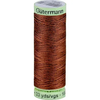 Nit Polyesterové nitě Jeans návin 30 m - 650 hnědá