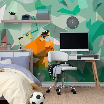 Tapeta Dovido Tapeta liška s abstraktními prvky