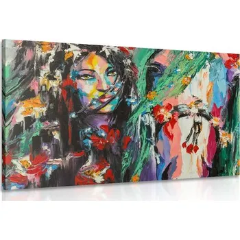 Obraz Dovido Obraz olejomalba žena a kůň