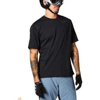 cyklistický dres Fox Racing Pánský dres s krátkým rukávem FOX Ranger Power DryR Ss, černý - S