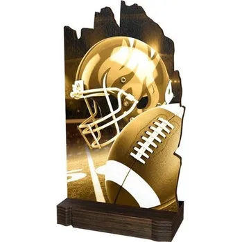 Poháry Bauer Dřevěná plaketa WPLAR02M09 | Americký fotbal