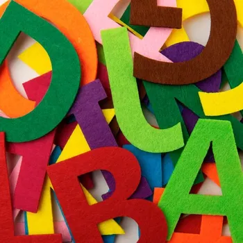 Dámské ponožky Dekorační plstěná písmena 26ks barevné