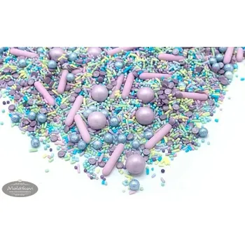 Čokoláda Happy Sprinkles Cukrové zdobení modro-fialové 90 g