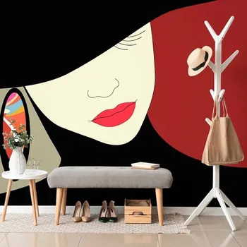 Tapeta Dovido Samolepící tapeta nóbl dáma v klobouku