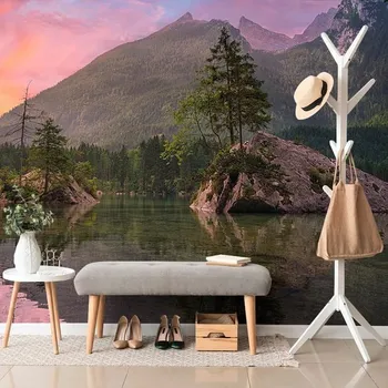 Fototapeta Dovido Fototapeta západ slunce nad horskou krajinou