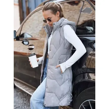 Dámská vesta Dámská vesta DSTREET TY5266 SVĚTLE ŠEDÁ L