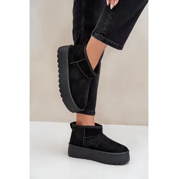 Dámská zimní obuv Boto Dámské Sněhule Na Platformě Ninala Barva: Černá, Velikost: 40