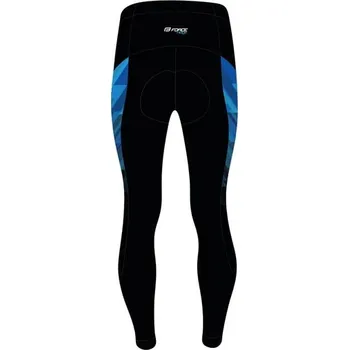 Cyklistické kalhoty FORCE Pánské kalhoty do pasu s vložkou FORCE RIDGE, černo-modré - 3XL