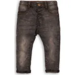 Kalhoty chlapecké džínové s elastenem, Minoti, RANGER 6, černá - 68/80 | 6-12m