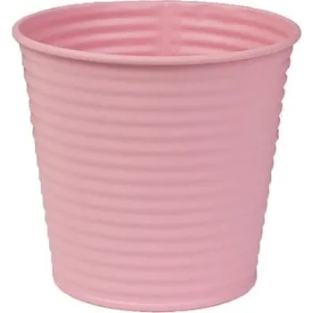Květináč Dekorační Květináč plechový růžový k1861-05