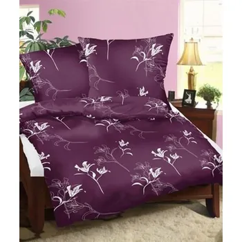 Povlečení Bavlněný povlak Tamara fialová Pouze na polštář - Pouze na polštář 45x35cm