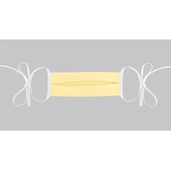 rouška Rouška bavlněná na zavazování světle žlutá dvouvrstvá