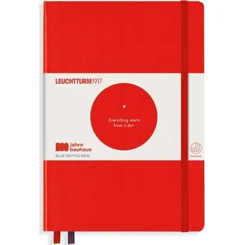 Umění LEUCHTTURM1917 Bauhaus Edition Dotted Medium Hardcover Notebook