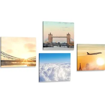 Obraz Dovido Set obrazů cesta do Londýna