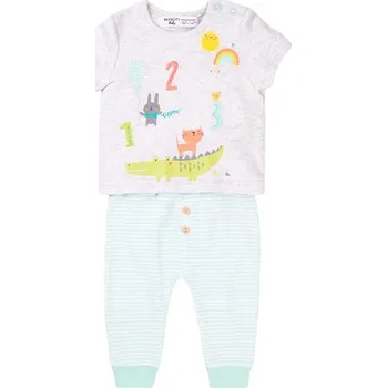 Kojenecká souprava Kojenecký set, tričko a tepláky, Minoti, Numbers 2, kluk - 56/62 | 0-3m