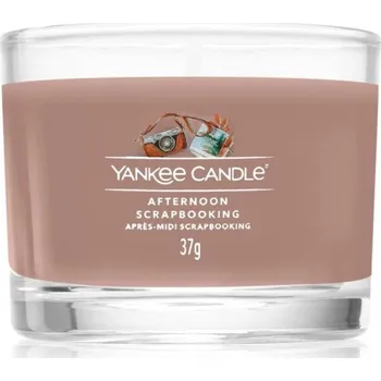 Svíčka Yankee Candle votiv ve skle - Afternoon Scrapbooking 37 g