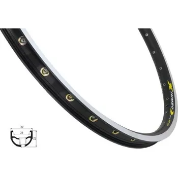 Ráfek na kolo Ráfek REMERX JUMBO 559x23 32děr, černý, GBS+2nýt