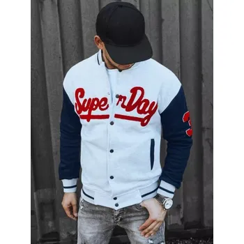 Pánská mikina Buďchlap Šedá baseballová mikina