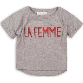 Tričko dívčí s krátkým rukávem, Minoti, Union 2, šedá - 134/140 | 9/10let