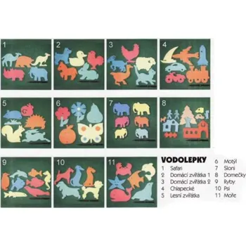 Vodolepky hračky do vany Lesní zvířátka č.5
