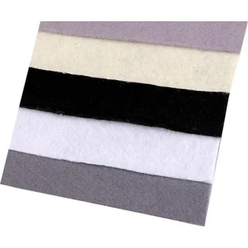 Jehla na filcování Barevná sada dekorativních filců plstí 10x45 cm - mix č. 2