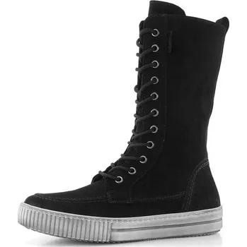 Dámské kozačky Gabor kozačky šněrovací nubukové černé 73.563.17 - 38.5 | P651892