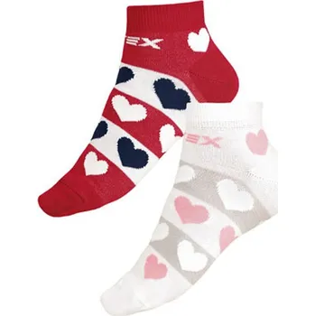 Pánské ponožky 9A003 Designové ponožky nízké - bílá - 26-27