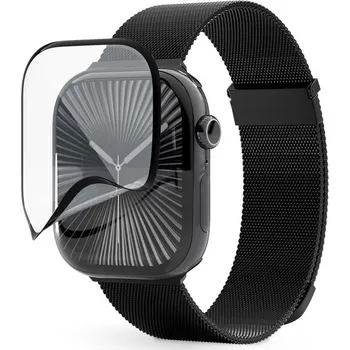 Telefonní příslušenství Epico 3D+ FlexiGlass pro Apple Watch Series 10/11 46mm s posuvným aplikátorem