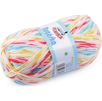 Příze Pletací příze Rozárka 100 g - 2 (43) žlutá modrá