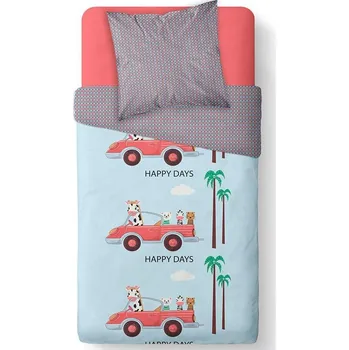 Povlečení TODAY KIDS povlečení 100% bavlna Happy Nice Days 140x200/63x63 cm
