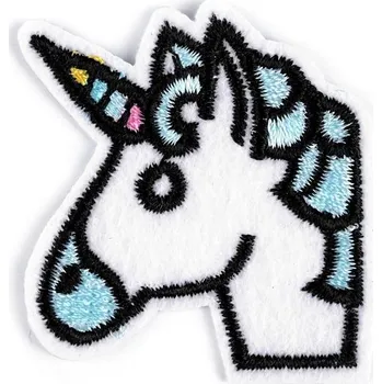 Textilní nažehlovací páska Nažehlovačka jednorožec - 6 tyrkys juka