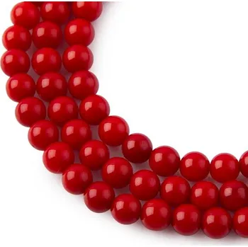 Dětské navlékací korálky Korálky z minerálu Korál červený 8 mm