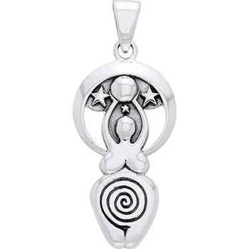 Přívěsek VESMÍRNÁ BOHYNĚ, talisman. stříbro 925