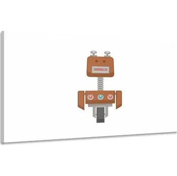 Obraz Dovido Obraz robot v hnědé barvě
