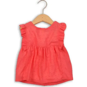Tílko dívčí s volánky, Minoti, MEXICO 2, červená - 80/86 | 12-18m