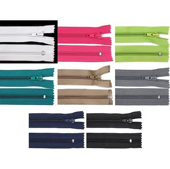 Zip Spirálový Zip POL - Šíře 5 mm, Délka 18 cm - - 151614 starorůžová sv.